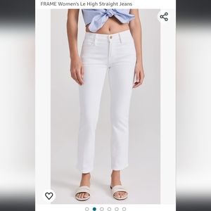 FRAME Le High Straight Jeans